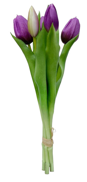 Konstblomma Tulpan Lila 5-pack